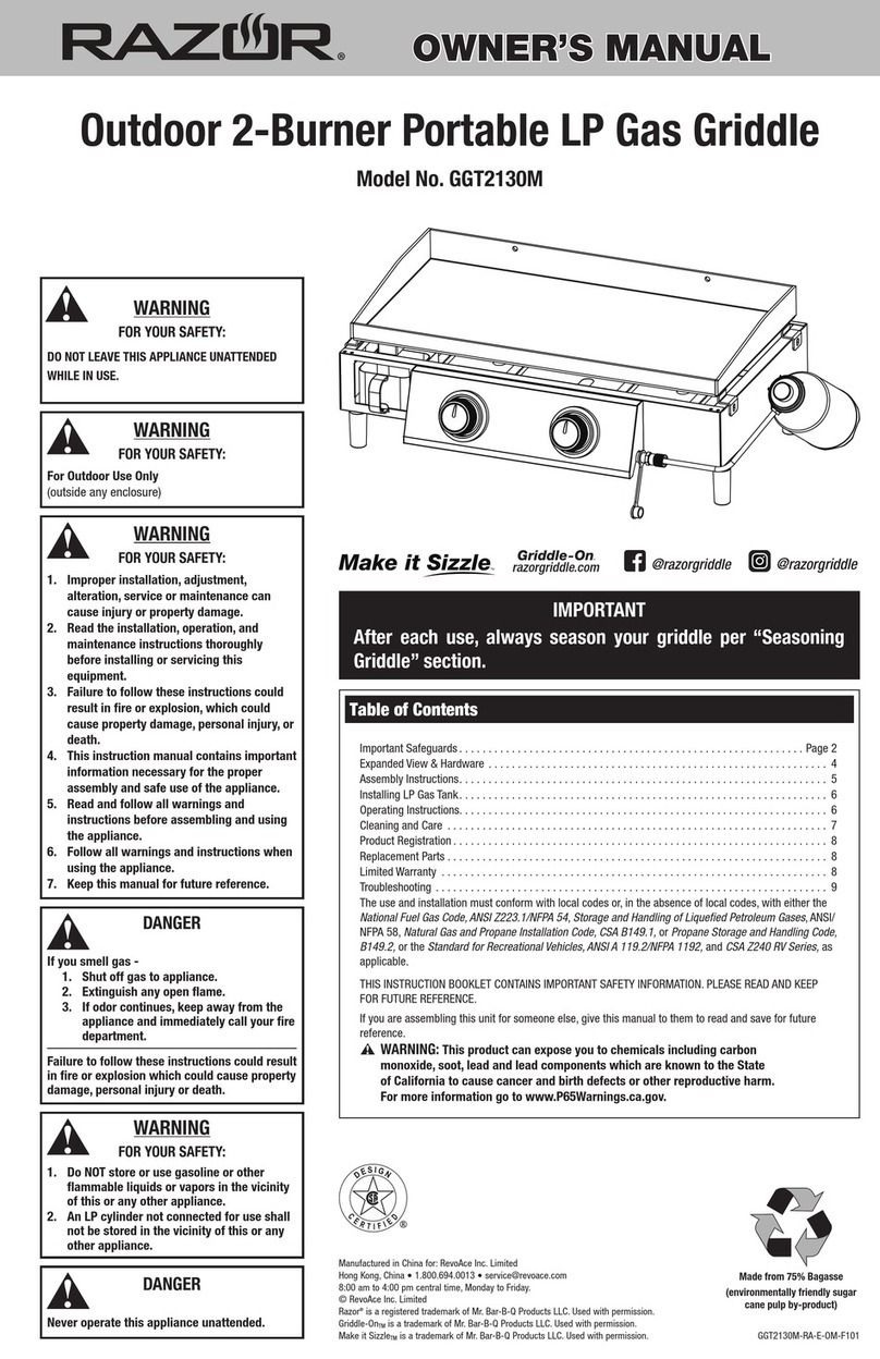Razor GGT2130M owner's manual