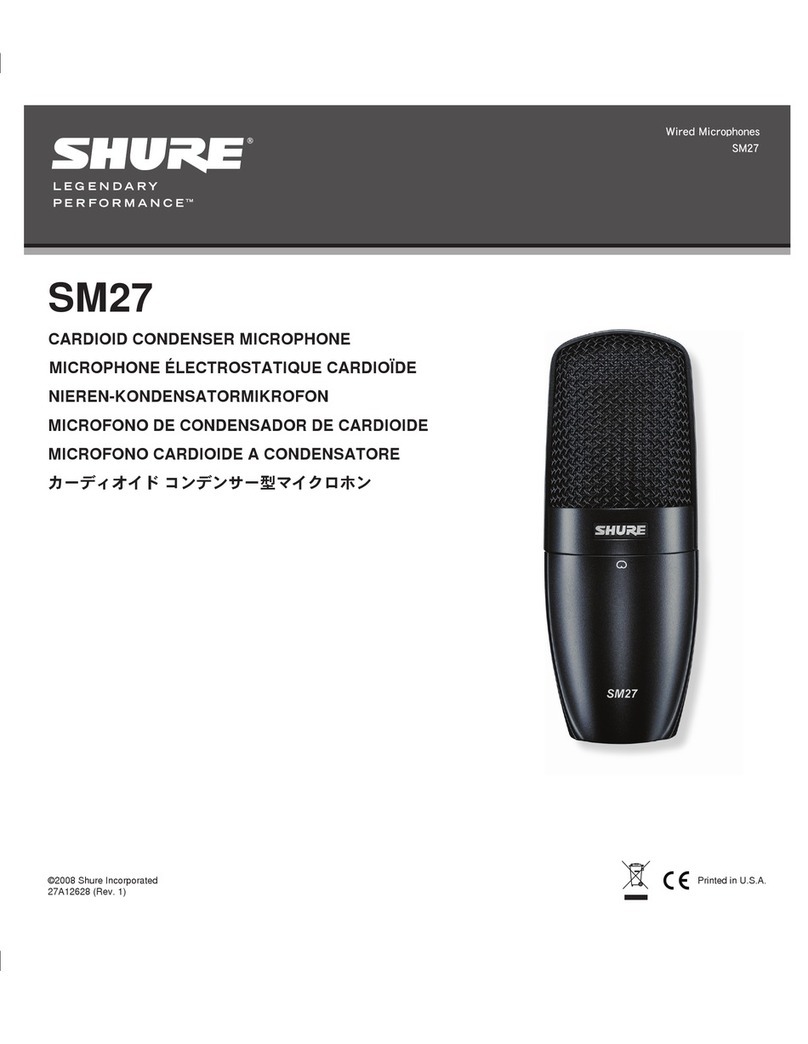 Shure SM27-SC user guide