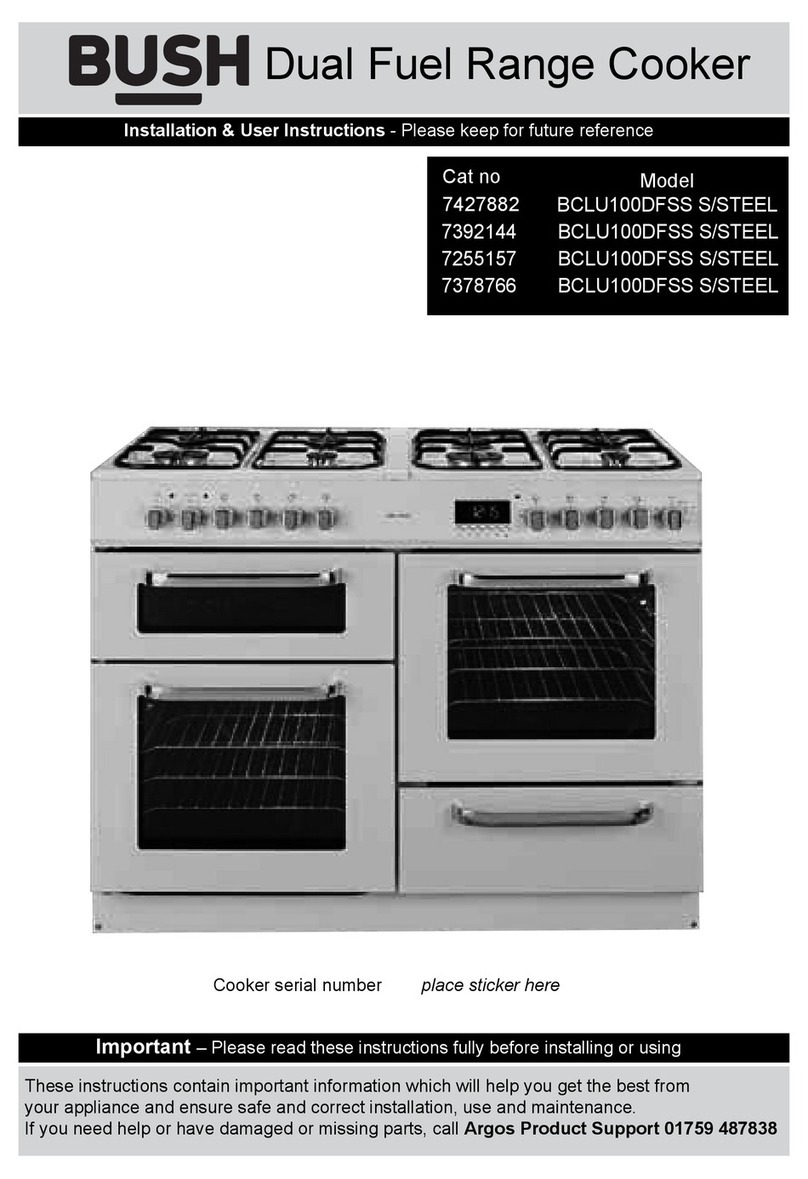 Bush BCLU100DFSS Installation & user's instructions