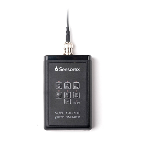 Sensorex C110 Product Instruction Sheet