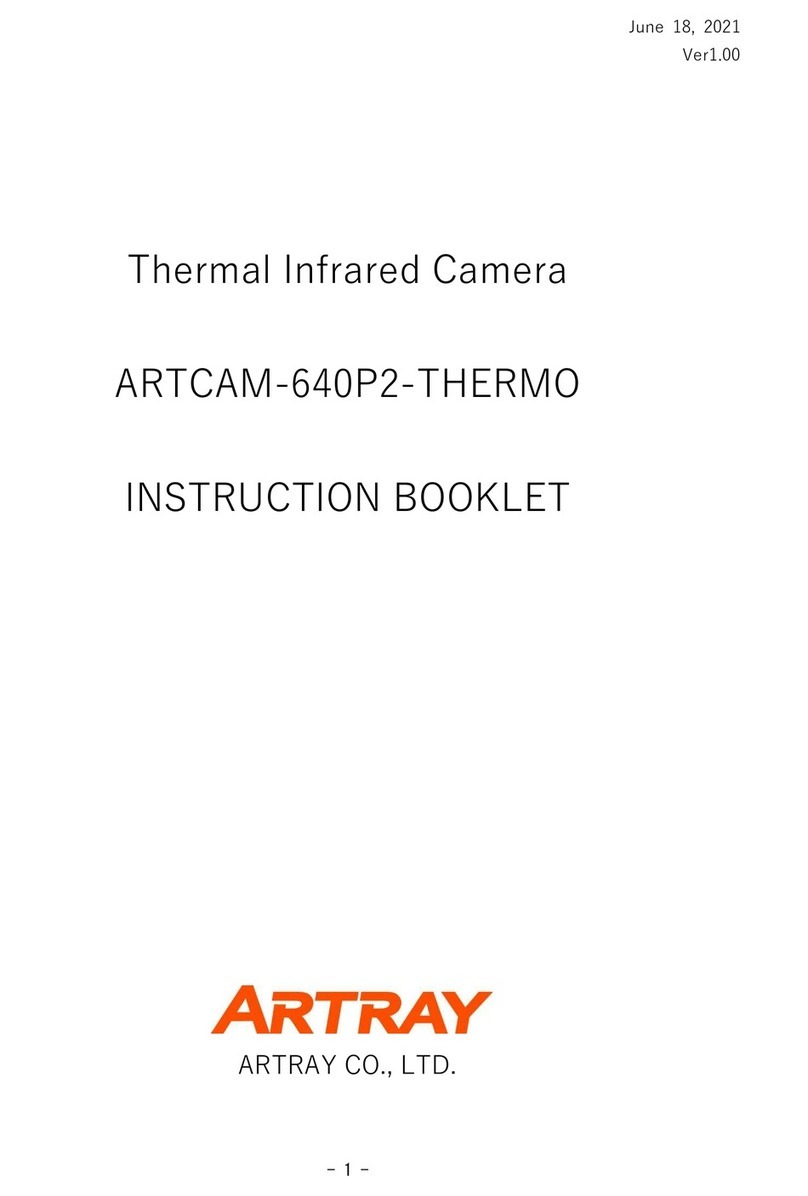 ARTRAY ARTCAM-640P2-THERMO Instruction booklet