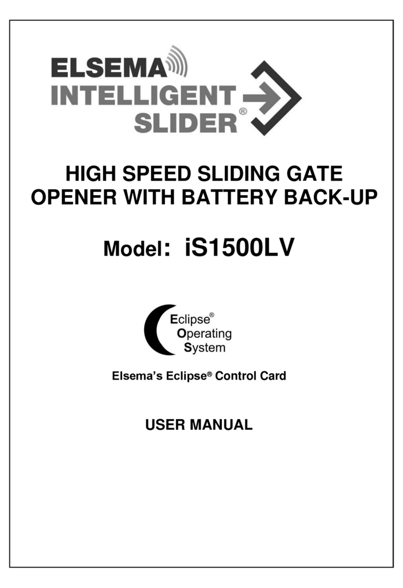 Elsema INTELLIGENT SLIDER iS1500LV user manual