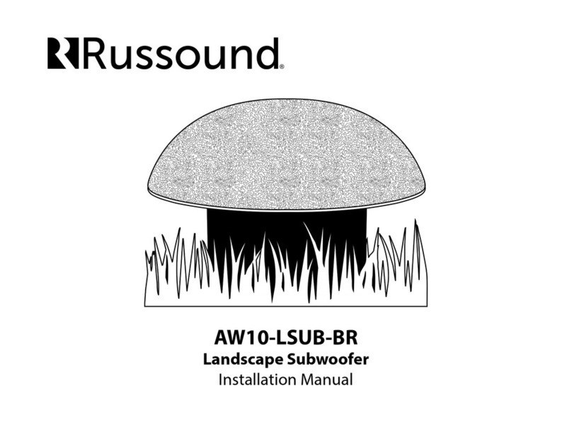 Russound AW10-LSUB User manual