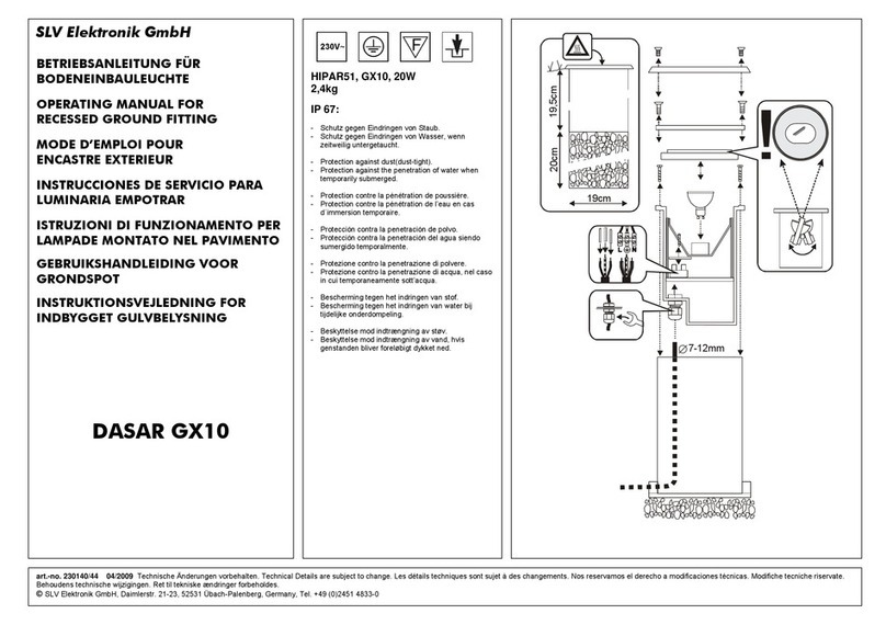 SLV DASAR GX10 operating manual
