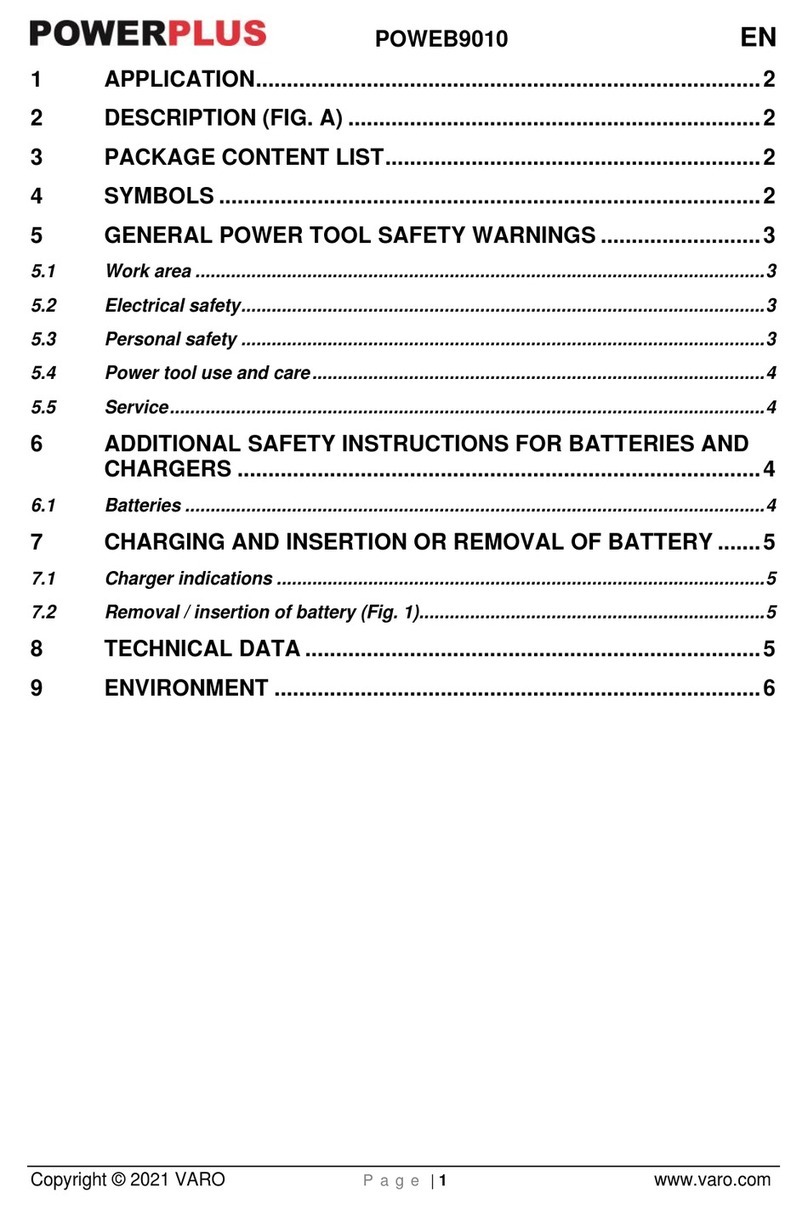 Powerplus POWEB9010 manual