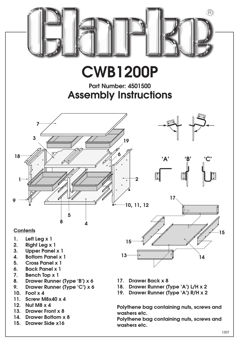 Clarke CWB1200P User manual Clarke CWB1200P User manual