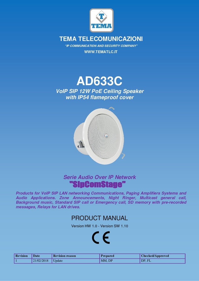 Tema Telecomunicazioni AD633C User manual