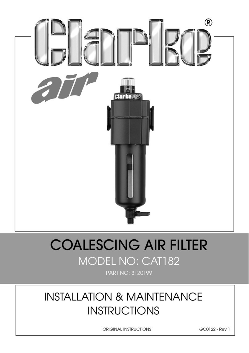 Clarke CAT182 Installation and operating instructions Clarke CAT182 Installation and operating instructions