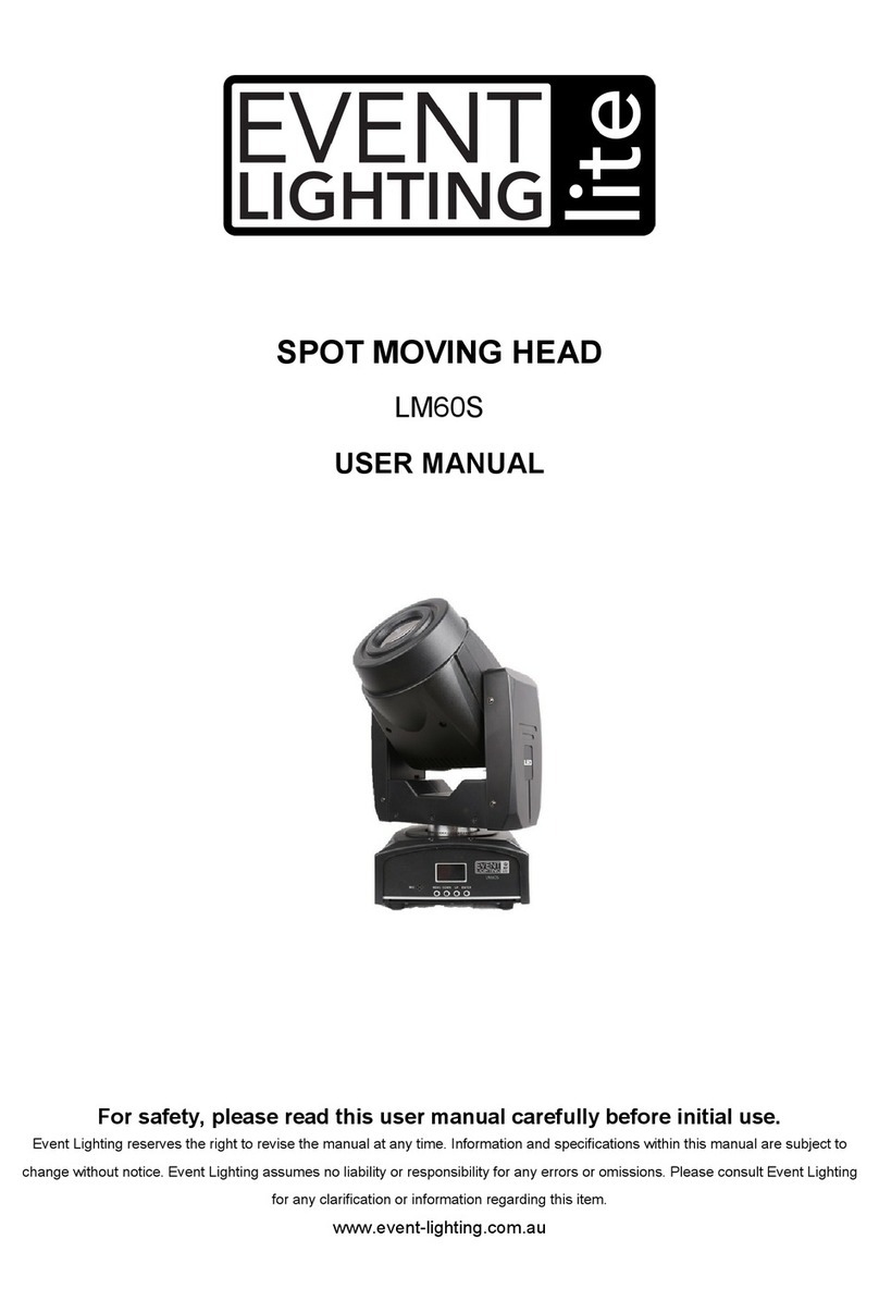 Event Lighting LM60S user manual