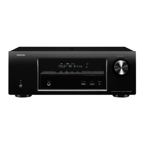 Denon AVR-E400P User manual Denon AVR-E400P User manual