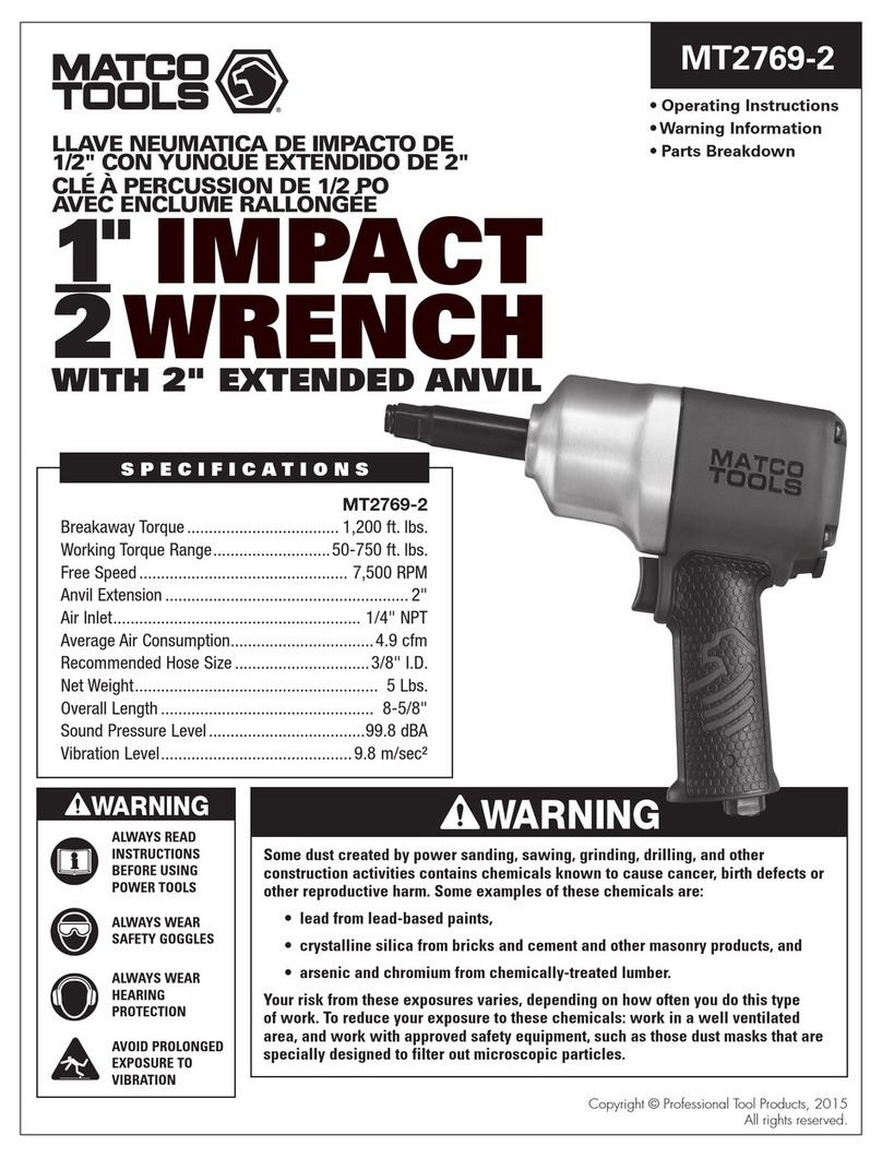 Matco Tools MT2769-2 User manual