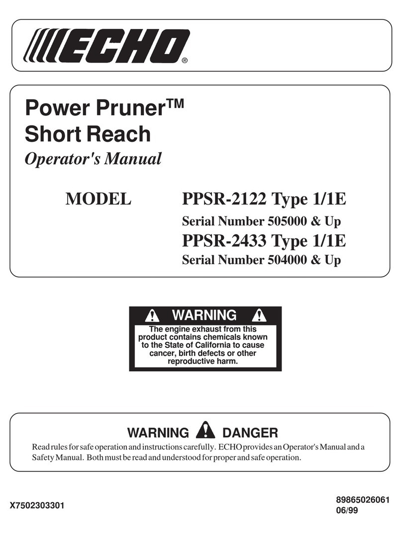 Echo Power Pruner PPSR-2122 Operator's manual