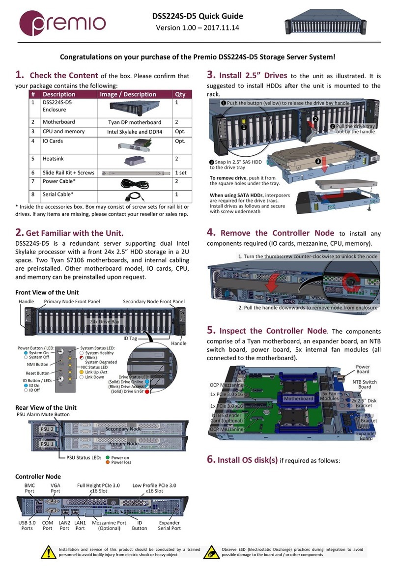Premio DSS224S-D5 User manual