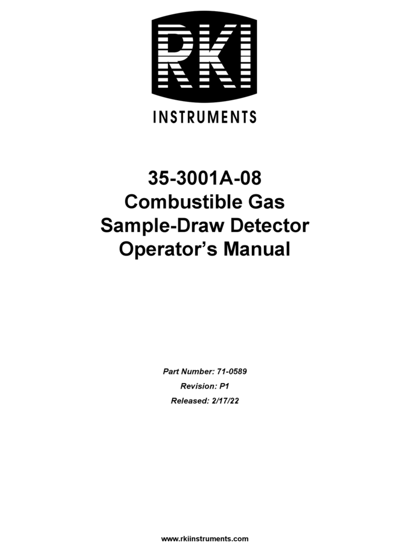 RKI Instruments 35-3001A-08 User manual