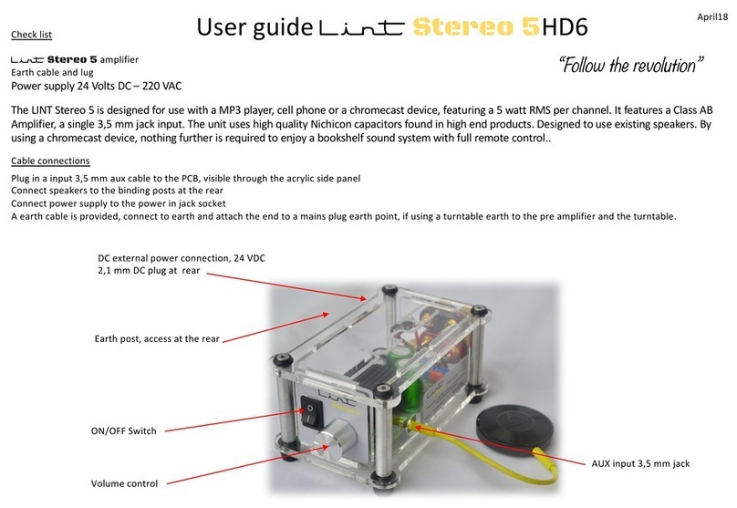 Lint Audio Stereo 5 HD6 user guide