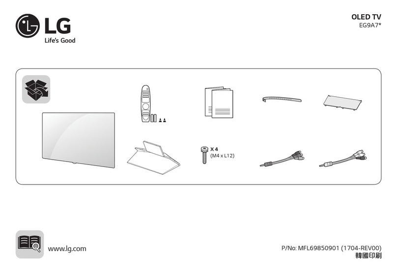 LG EG9A7 Series Parts list manual