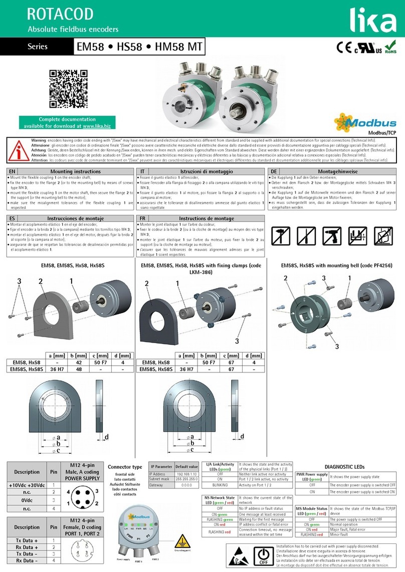 Lika Rotacod EM58 MT Series User manual