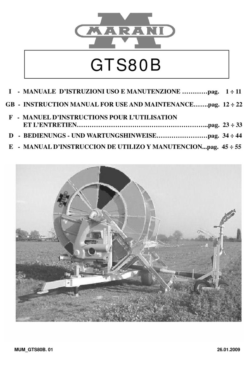 Marani GTS80B Instruction manual