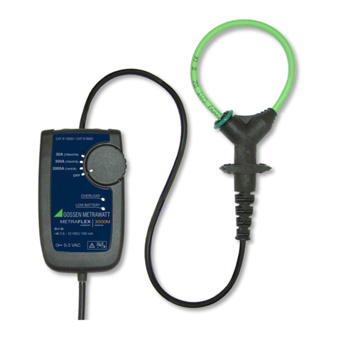 Gossen MetraWatt METRAFLEX 300M User manual