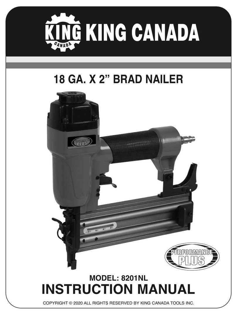 King Canada PERFOMANCE PLUS 8201NL instruction manual