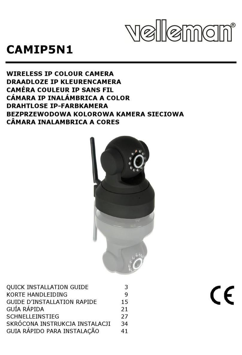 Velleman CAMIP5N1 Quick installation guide