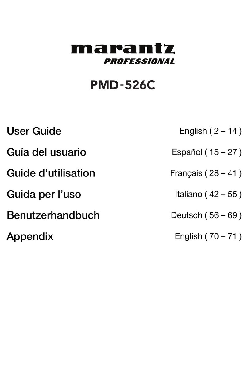 Marantz PMD-526C user guide