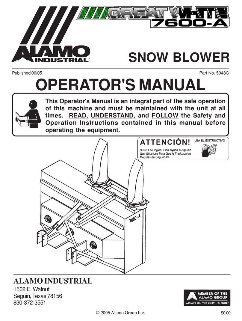 Alamo GREATWHITE 7600A Operator's manual