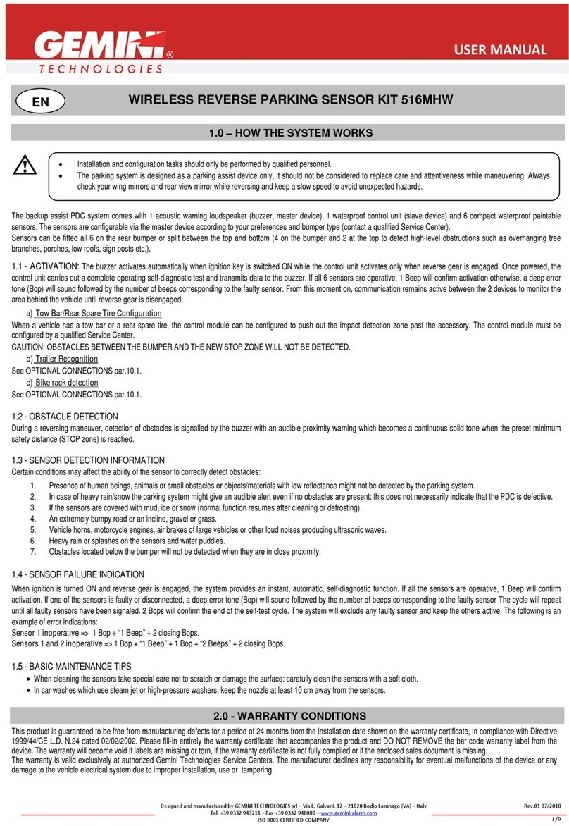 Gemini 516MHW User manual