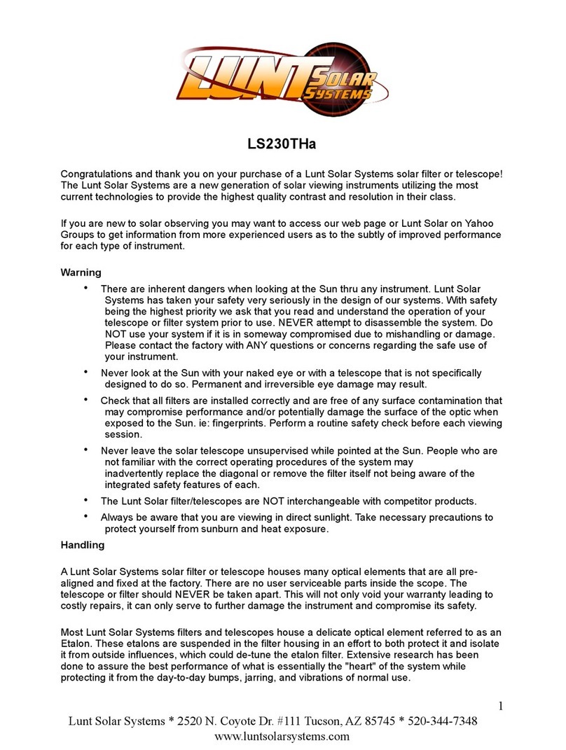 Lunt Solar Systems LS230THa User manual