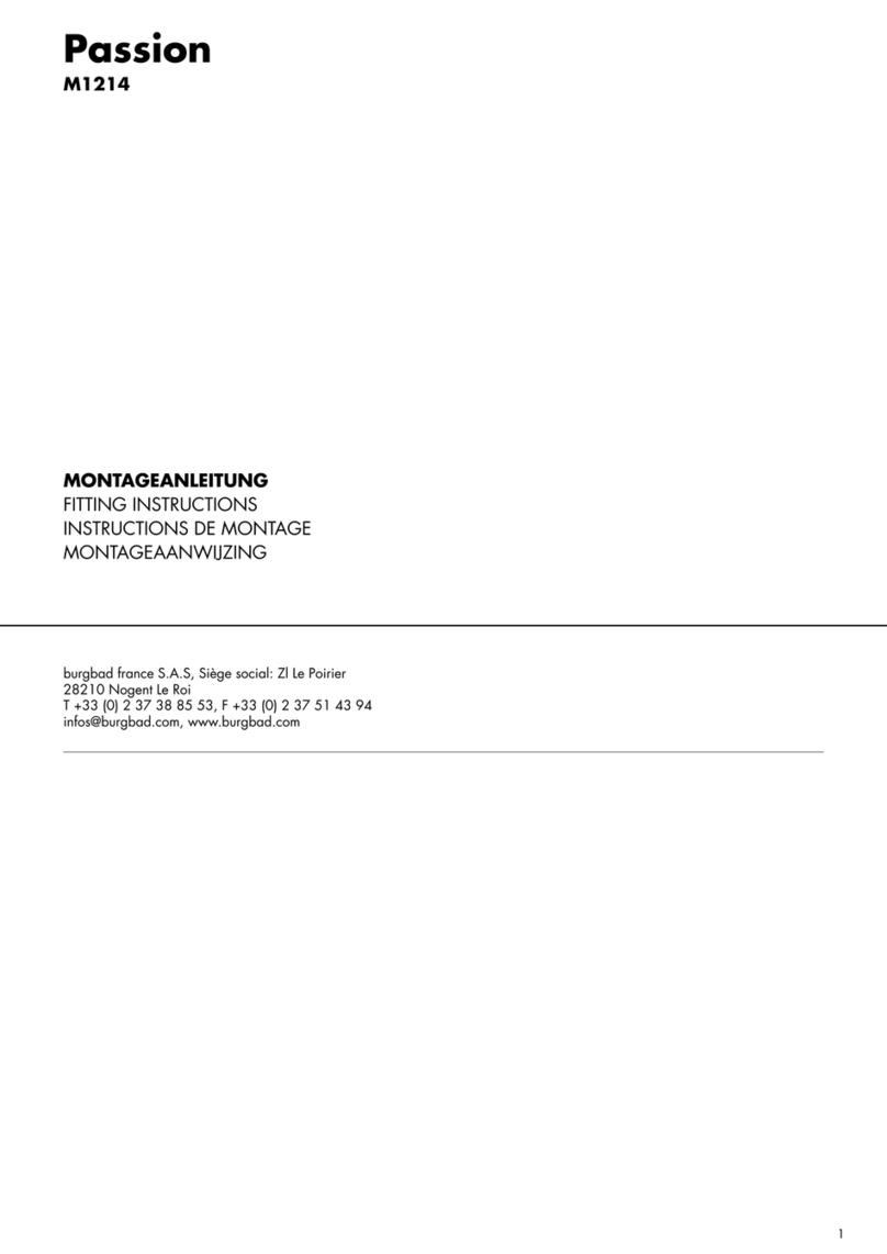 burgbad Passion M1214 User manual
