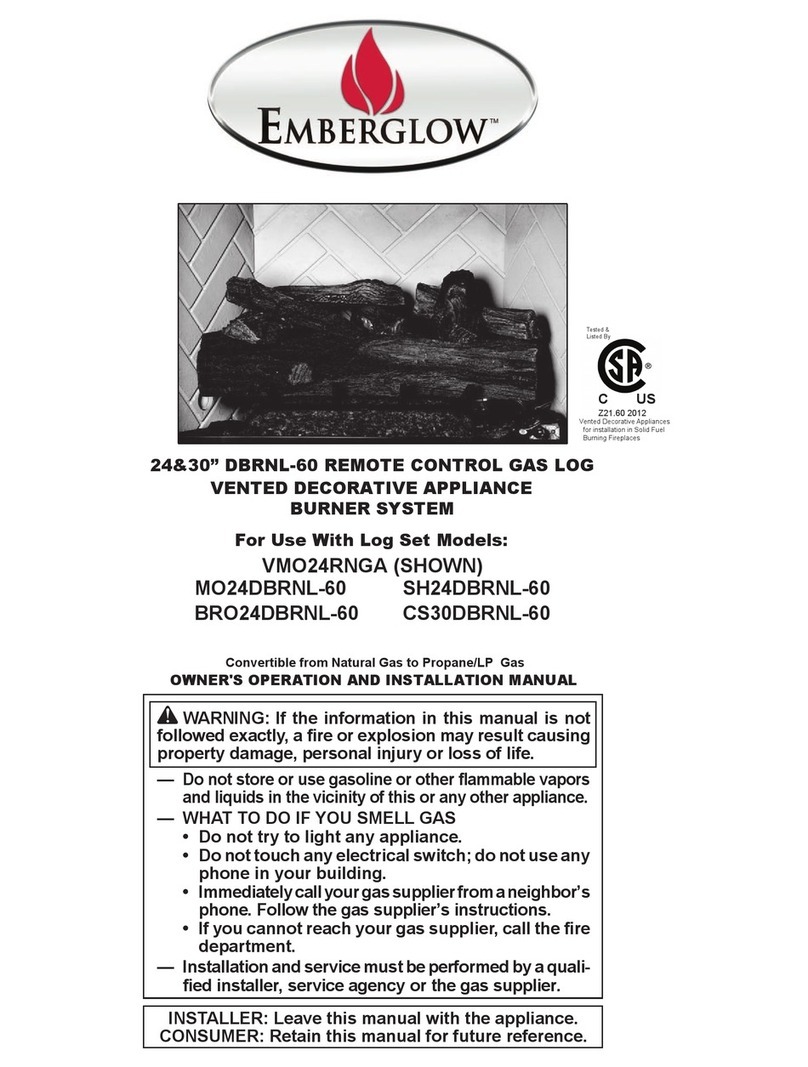 EmberGlow MO24DBRNL-60 OWNER'S OPERATION AND INSTALLATION MANUAL