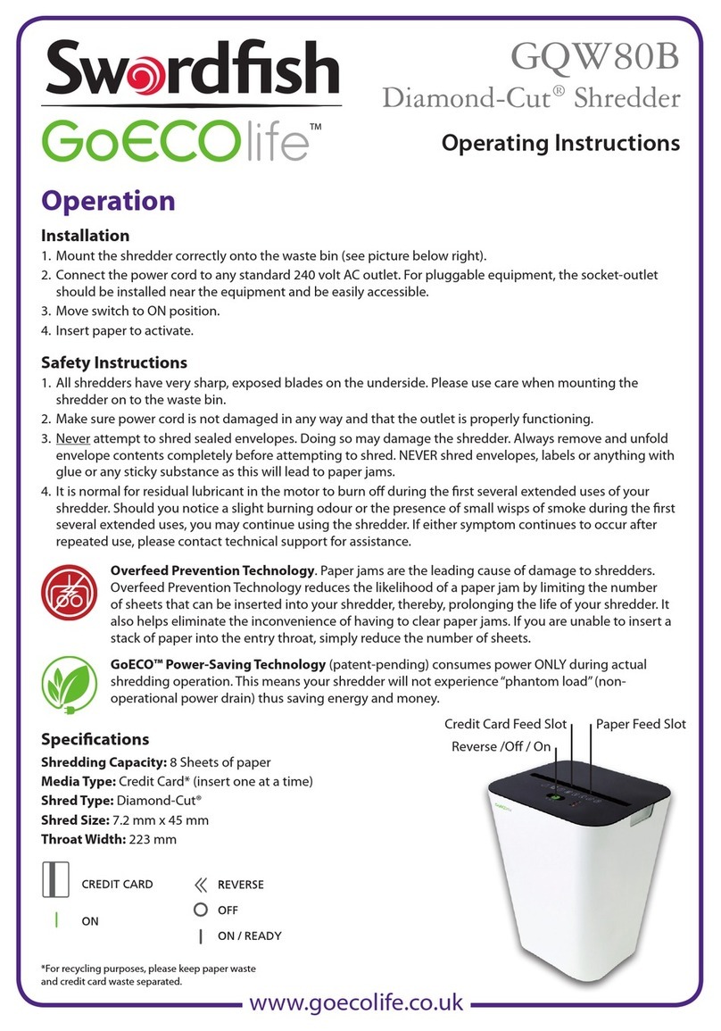 Swordfish GoECOlife User manual