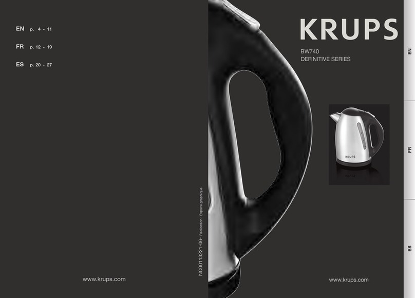 Krups BW740 User manual