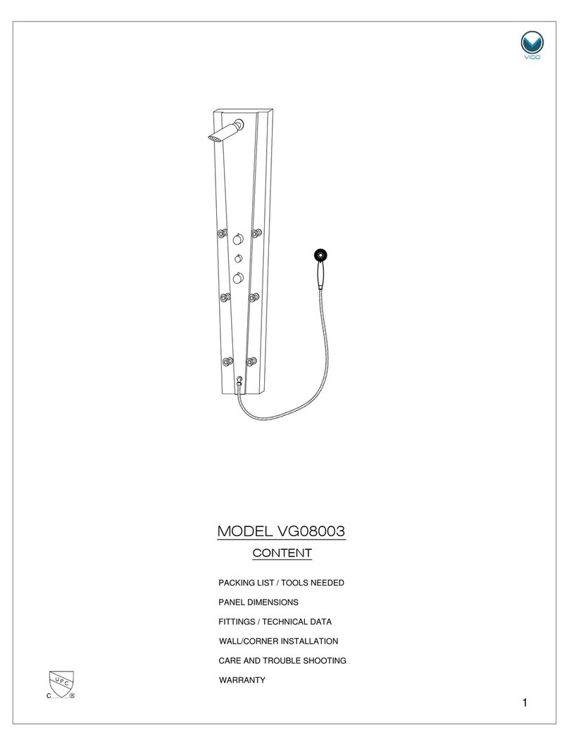VIGO VG08003 User manual