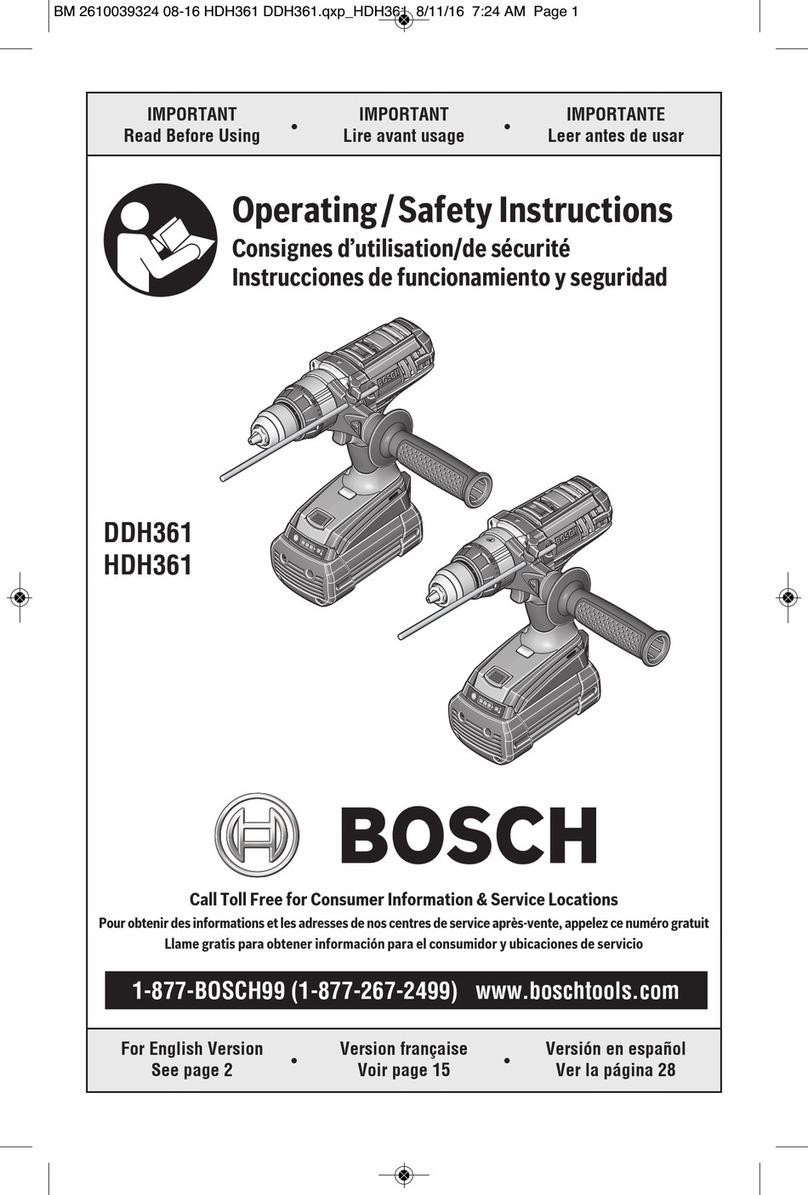 Bosch HDH361 manual