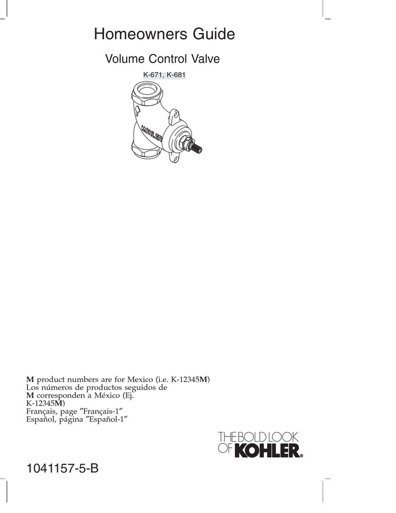 Kohler K-671 Assembly instructions Kohler K-671 Assembly instructions
