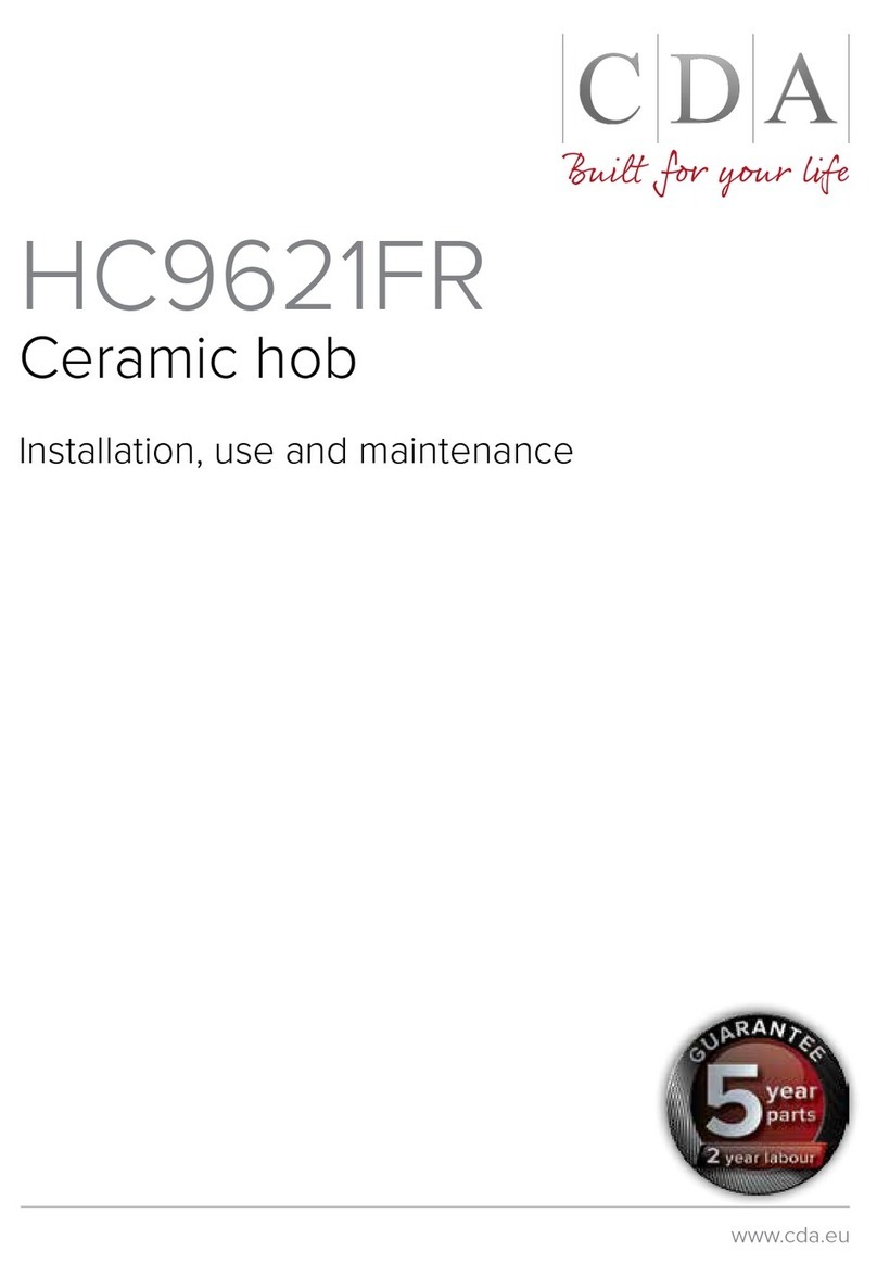 CDA HC9621FR Installation, use and maintenance