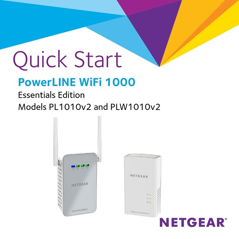 NETGEAR Essentials PowerLINE WiFi 1000 User manual