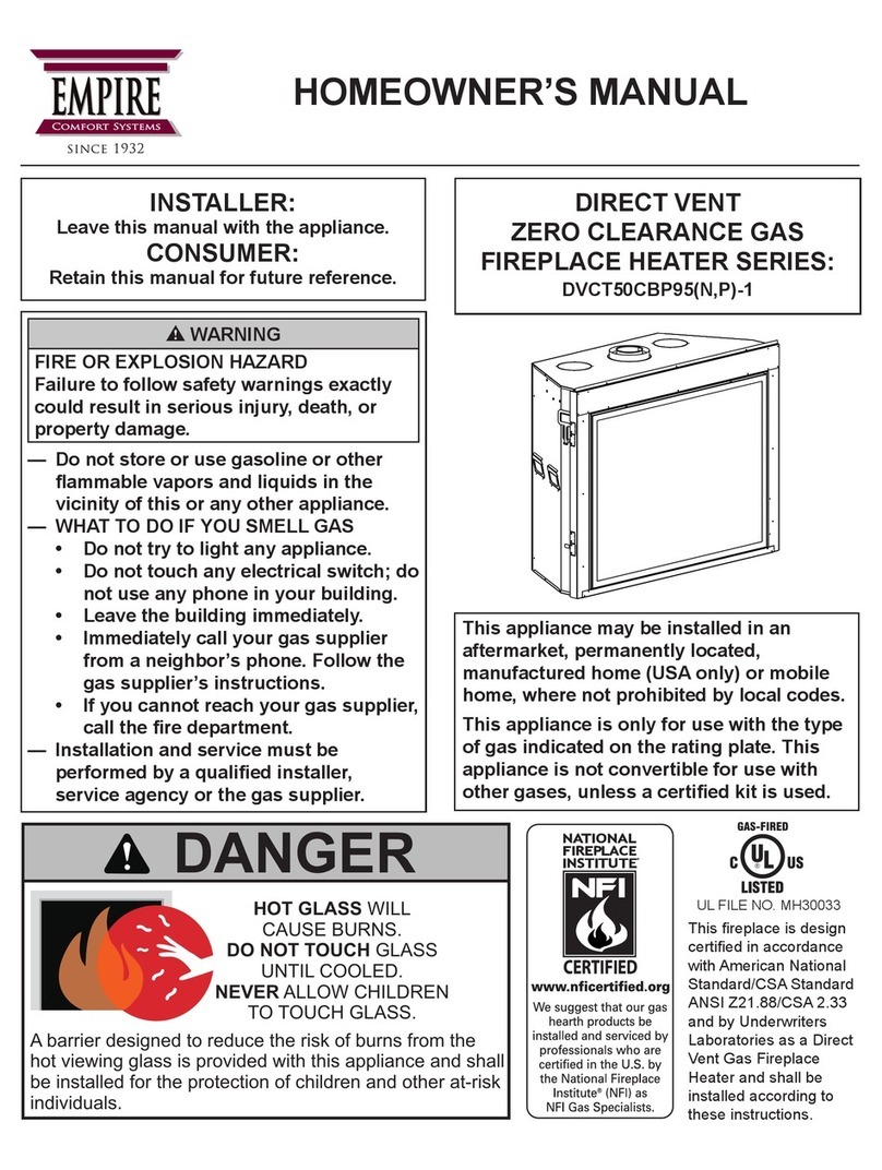 Empire Comfort Systems DVCT50CBP95-1 Homeowner's manual