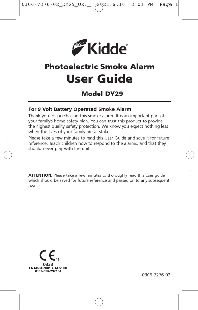 Kidde DY29 User manual