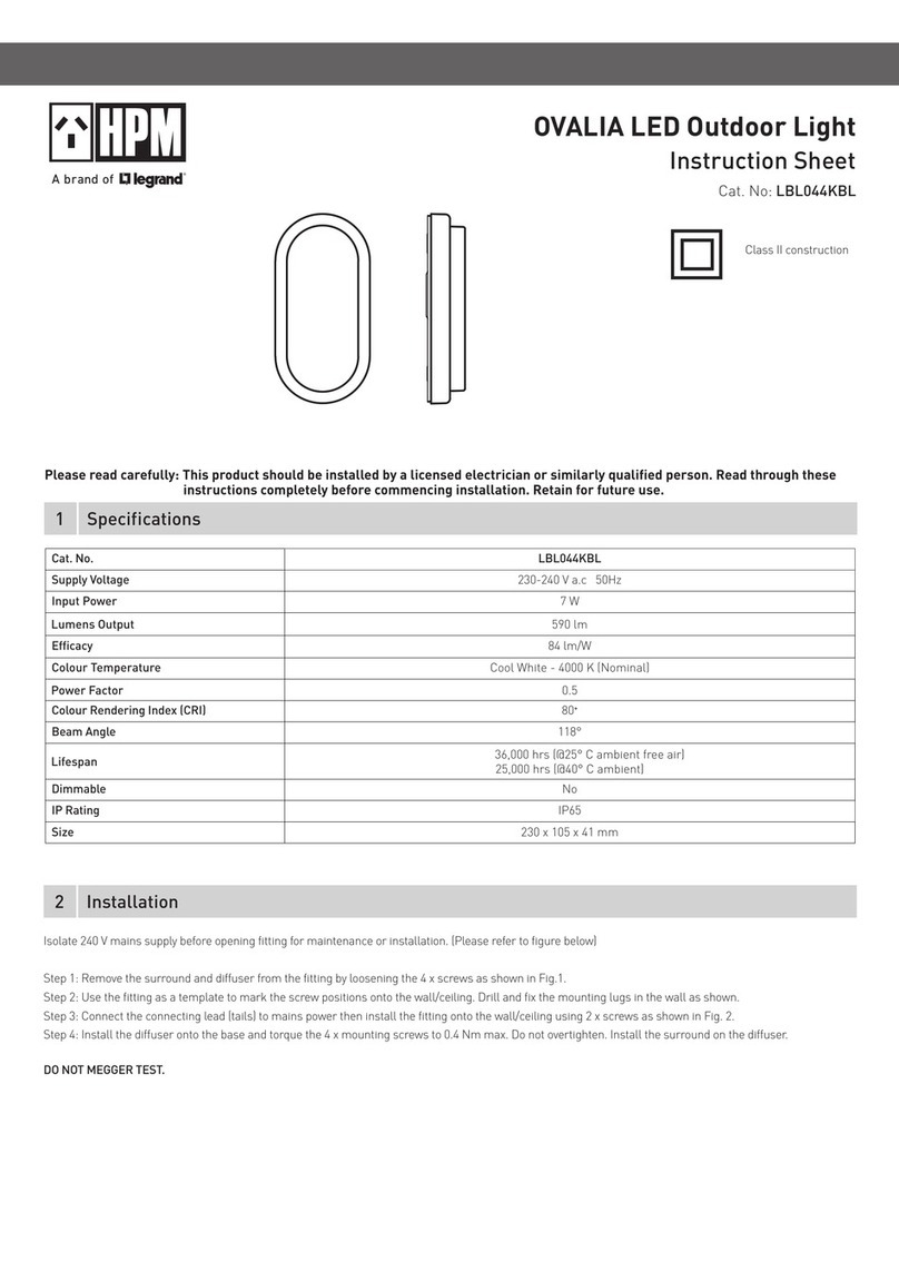 LEGRAND HPM OVALIA User manual