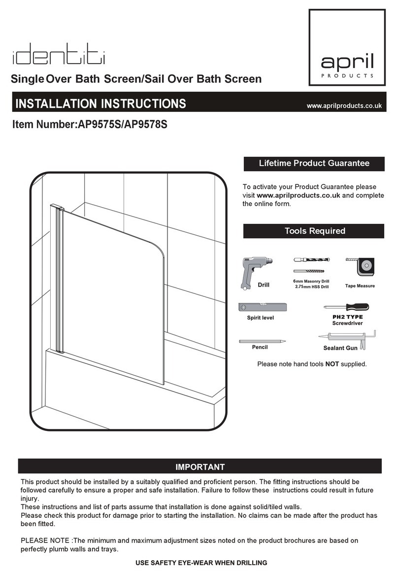 April identiti AP9575S installation instructions April identiti AP9575S installation instructions