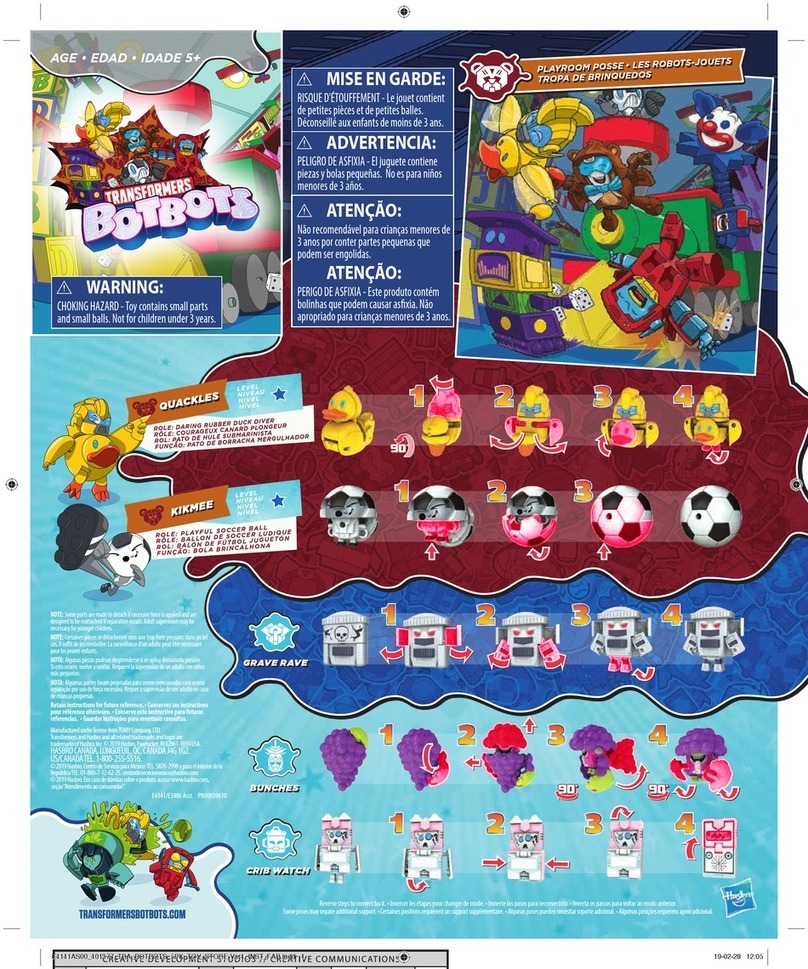 Hasbro TRANSFORMERS BOTBOTS E4141 User manual