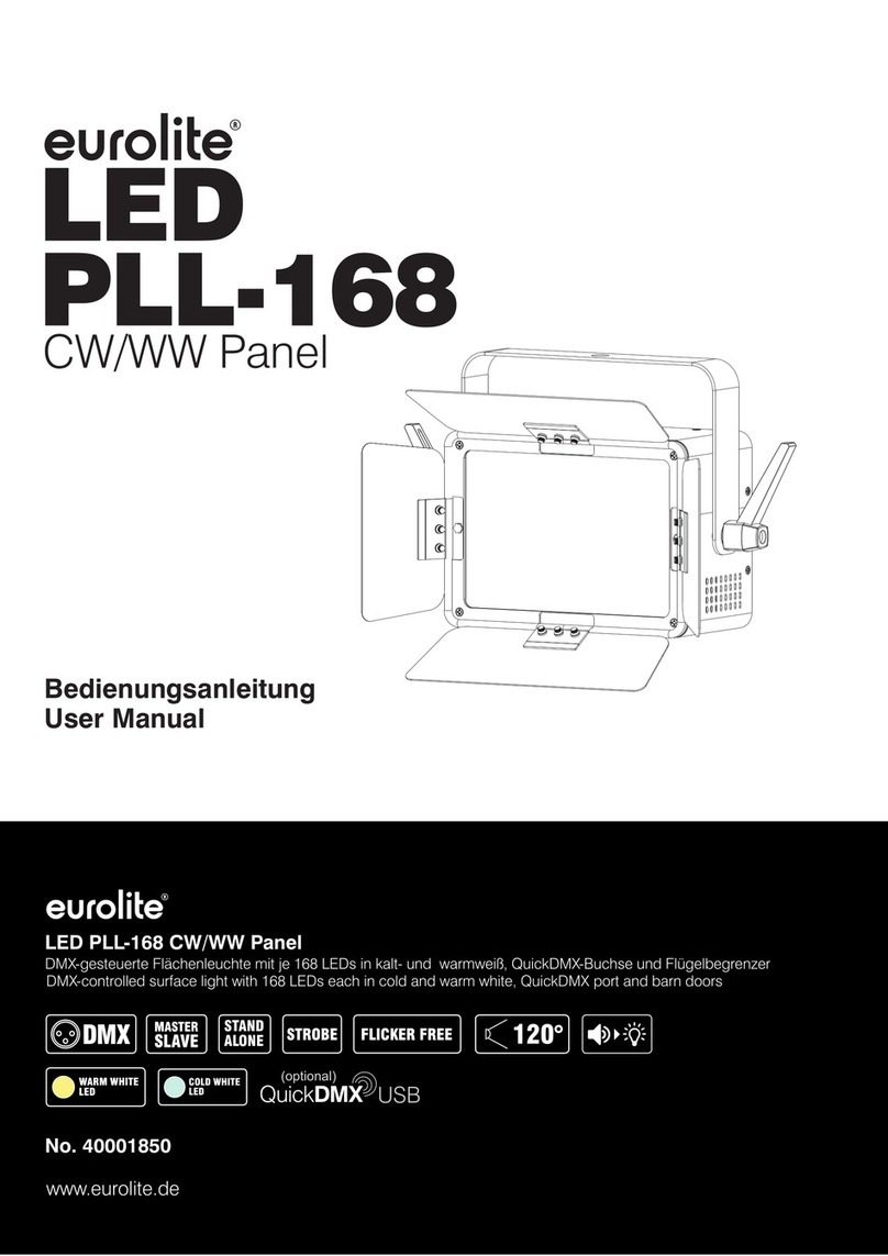 EuroLite LED PLL-168 CW/WW paneel user manual
