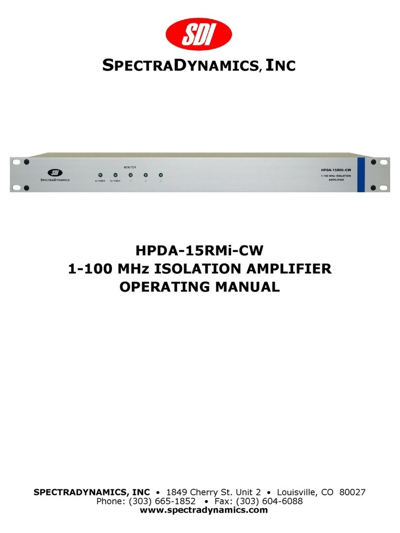SDI HPDA-15RMi-CW User manual