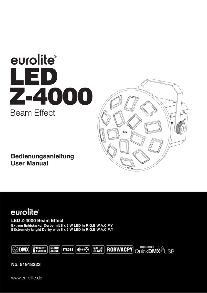 EuroLite LED Z-4000 Beam Effect user manual
