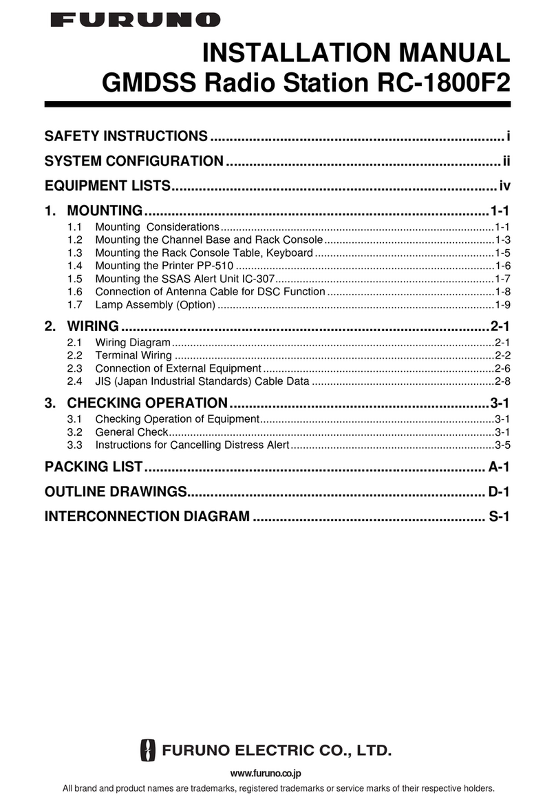 Furuno RC-1800F2 Series installation manual