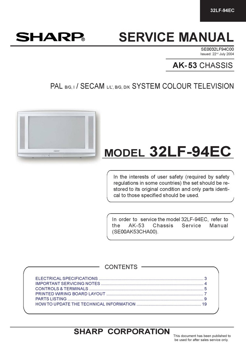 Sharp 32LF-94EC User manual