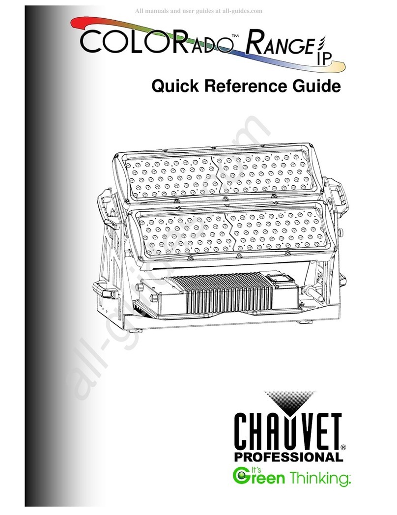 Chauvet Professional COLORado Range IP Quick reference guide