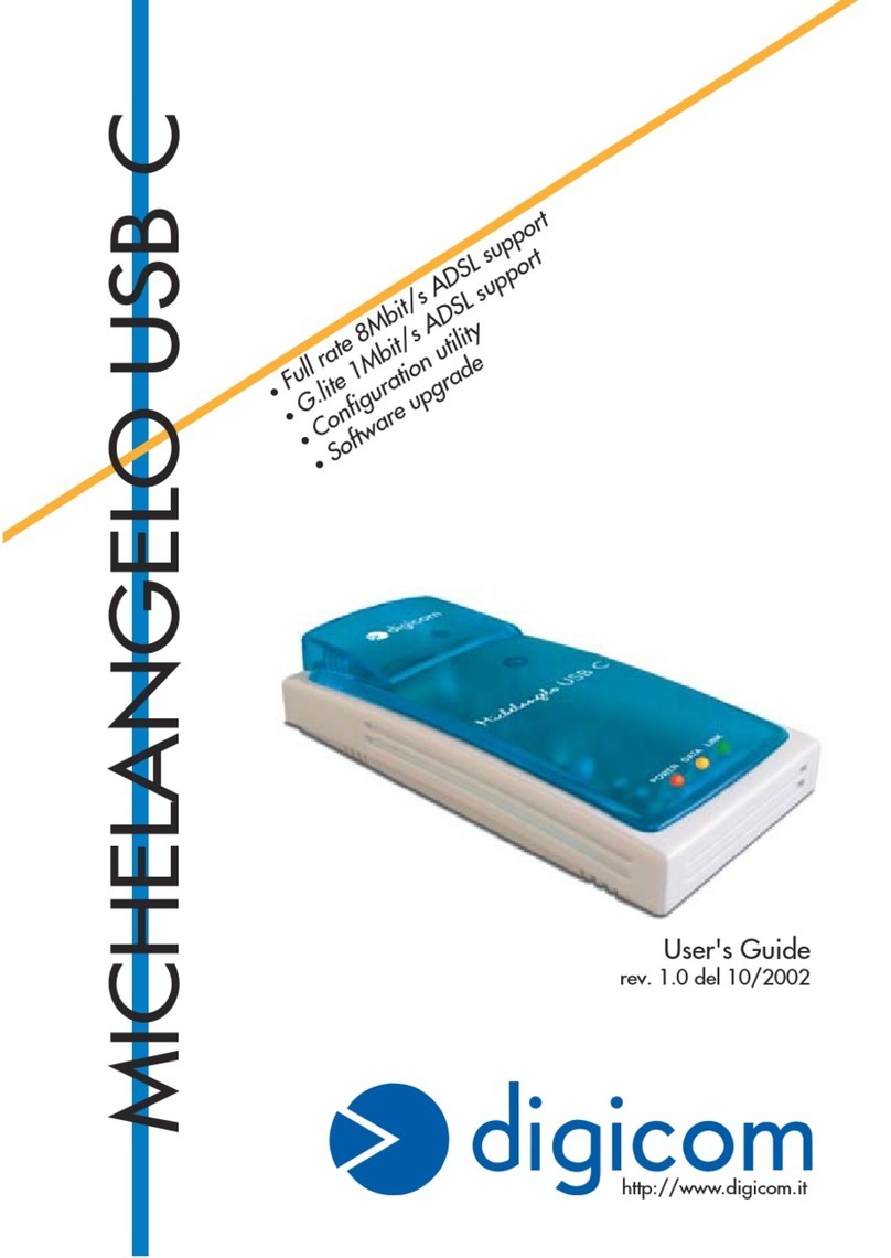 Digicom Michelangelo LAN C User manual